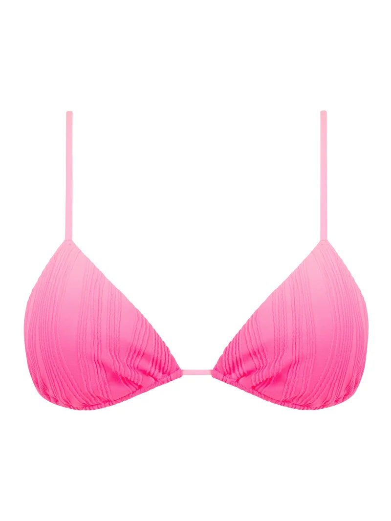 Chantelle Swimwear - Swim One Size Wirefree Triangle T-Shirt Bikini Pink Tie And Dye
