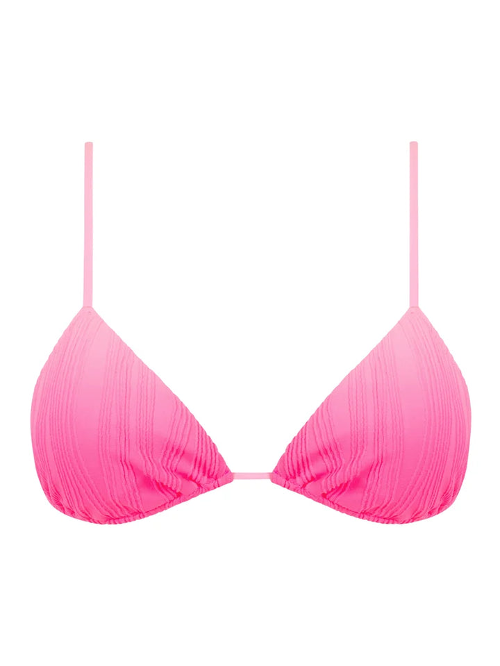Chantelle Swimwear - Swim One Size Wirefree Triangle T-Shirt Bikini Pink Tie And Dye