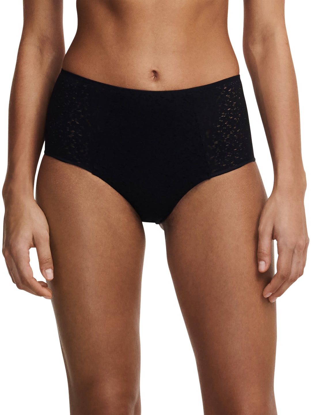 Chantelle Norah High Waisted Covering Full Brief - Black Full Brief Chantelle 