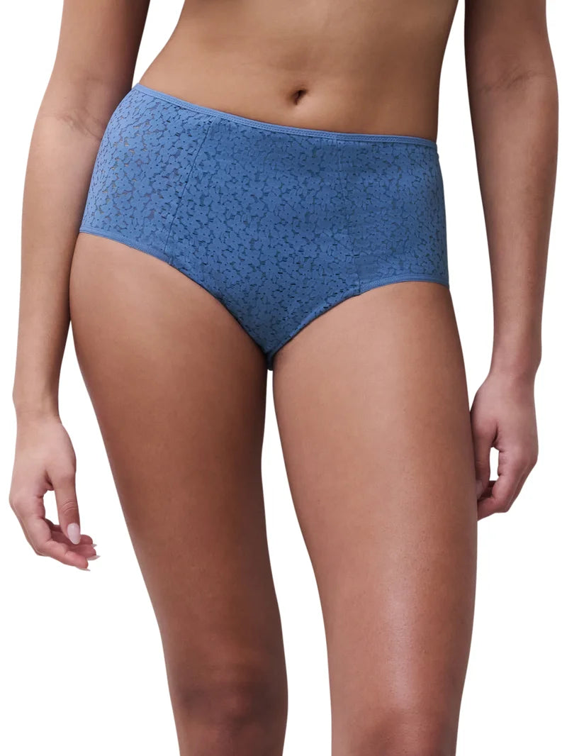 Chantelle - Norah High-Waisted Full Brief Ocean Blue