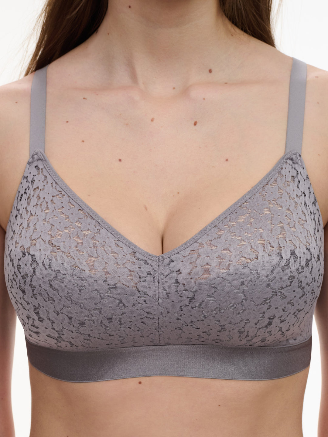 Chantelle Easyfeel - Norah Wirefree Support Bra Purple Grey