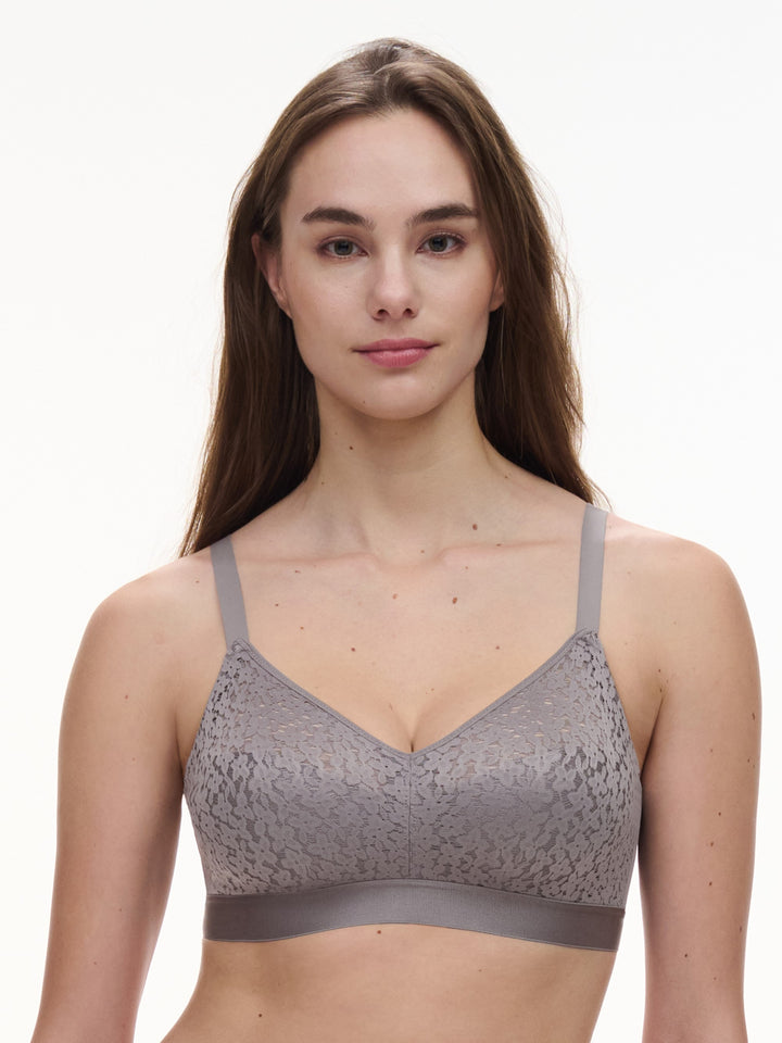 Chantelle Easyfeel - Norah Wirefree Support Bra Purple Grey