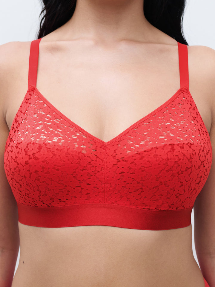Chantelle - Norah Wirefree Support Bra Poppy Red