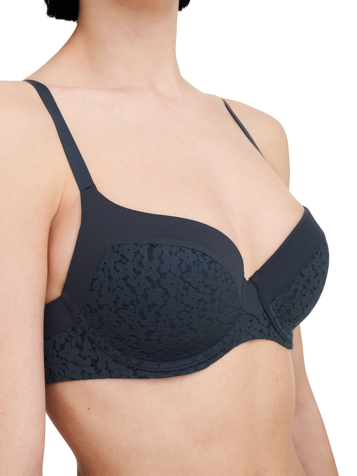 Chantelle EasyFeel - Norah Underwired Covering Bra Navy Dark Blue Full Cup Bra Chantelle EasyFeel 