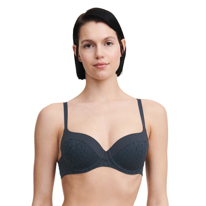 Chantelle EasyFeel - Norah Underwired Covering Bra Navy Dark Blue Full Cup Bra Chantelle EasyFeel 