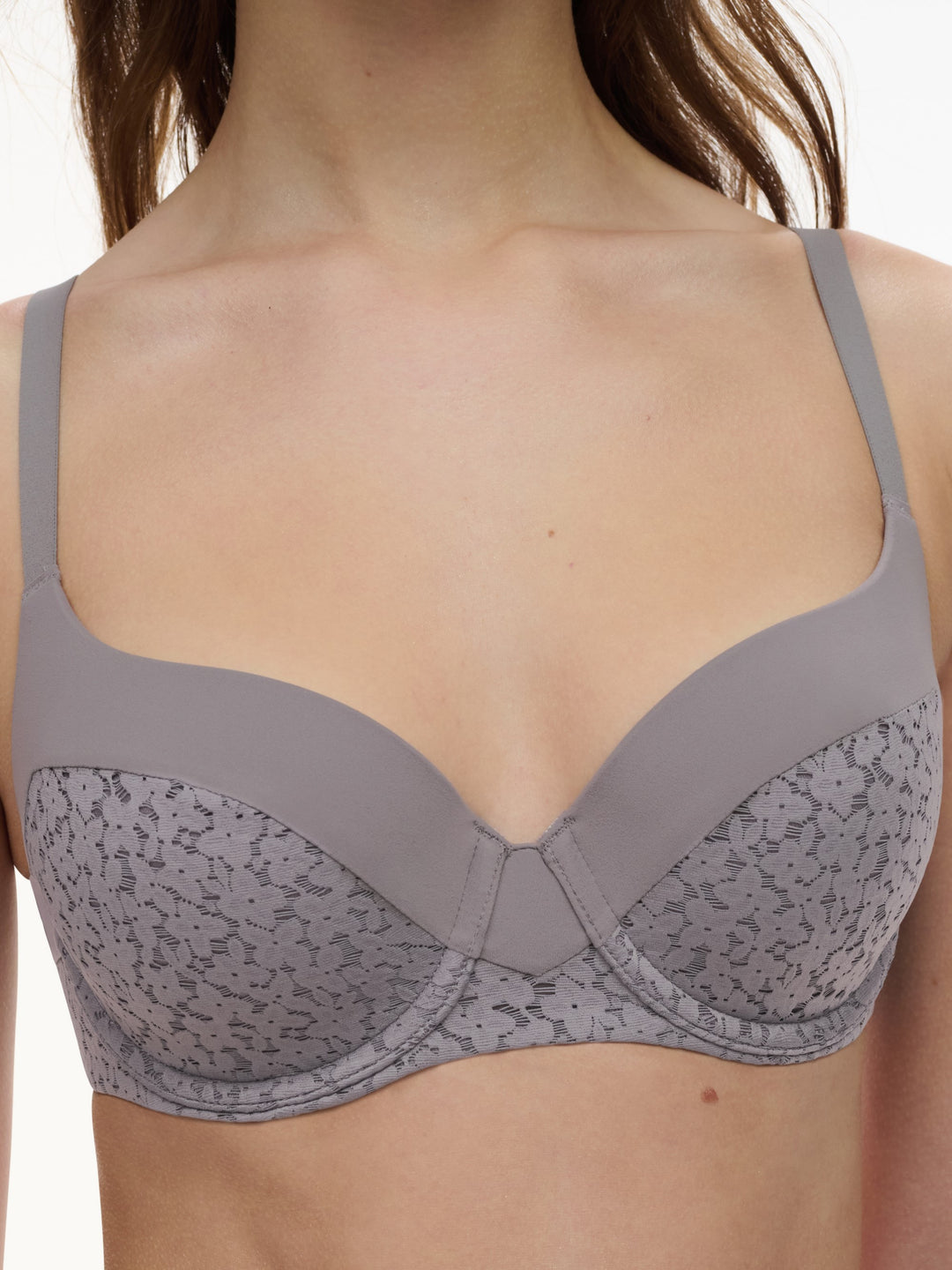 Chantelle Easyfeel - Norah Underwired Covering Bra Purple Grey