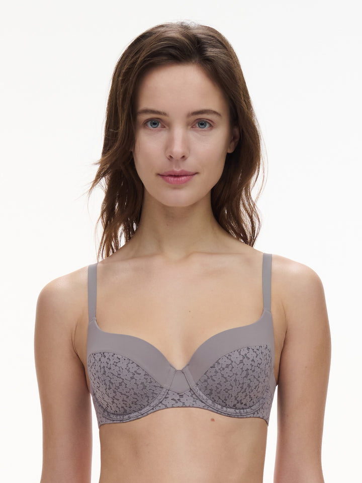 Chantelle Easyfeel - Norah Underwired Covering Bra Purple Grey