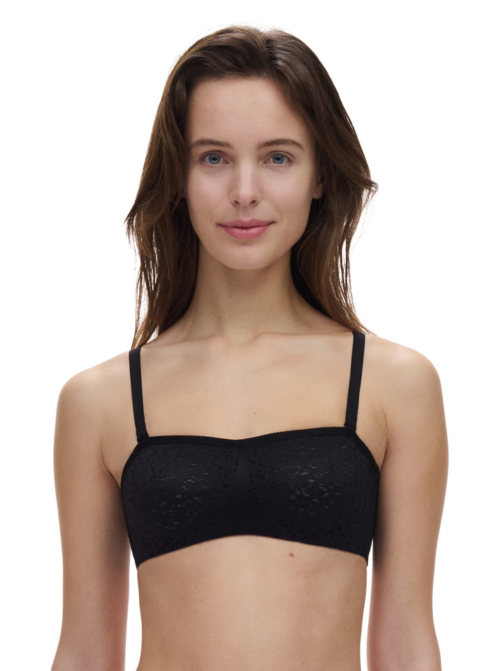 Chantelle EasyFeel - Norah Bandeau Underwired Bra Black