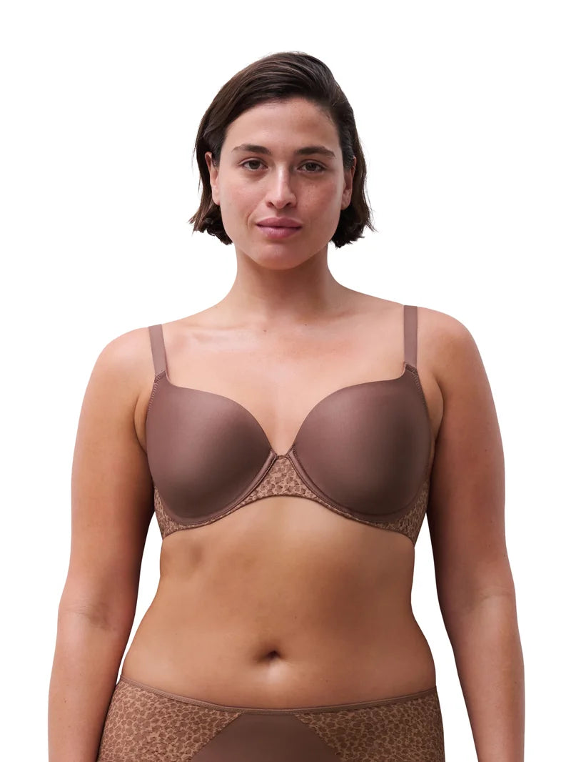 Chantelle EasyFeel - Norah Covering Contour T-Shirt Bra Wild Brown