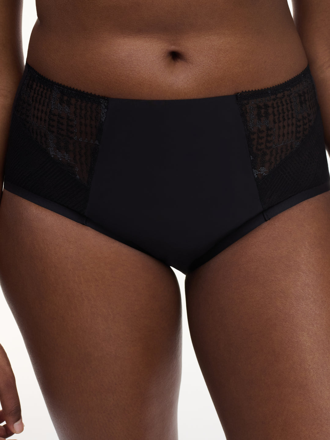 Chantelle - Intrigue High-Waisted Support Full Brief Black