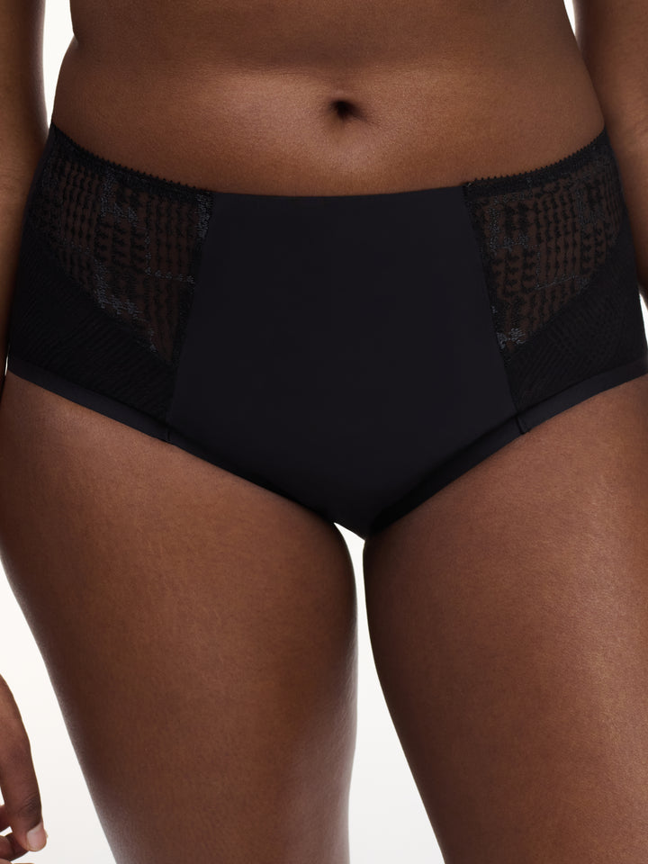 Chantelle - Intrigue High-Waisted Support Full Brief Black