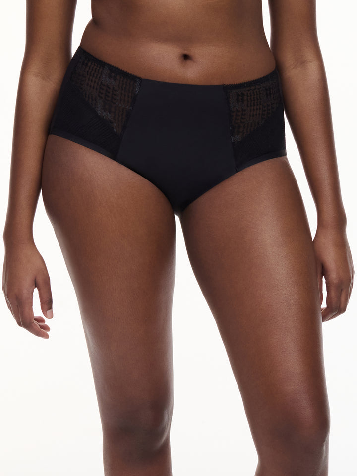 Chantelle - Intrigue High-Waisted Support Full Brief Black