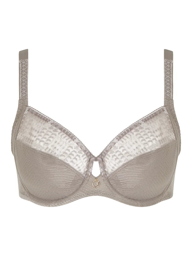 Chantelle - Intrigue Very Covering Underwired Bra Safari Grey