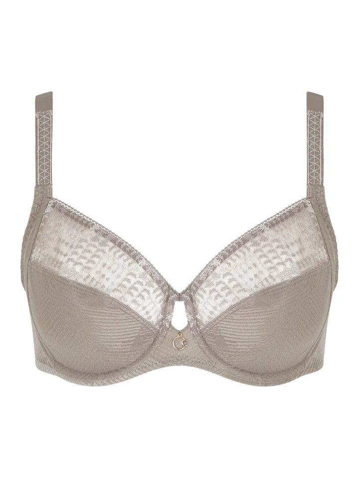 Chantelle - Intrigue Very Covering Underwired Bra Safari Grey
