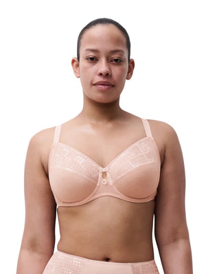 Chantelle - Intrigue Very Covering Underwired Bra Dusky Pink