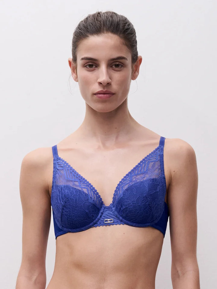 Chantelle - Origins Plunge Spacer Bra Indigo Blue