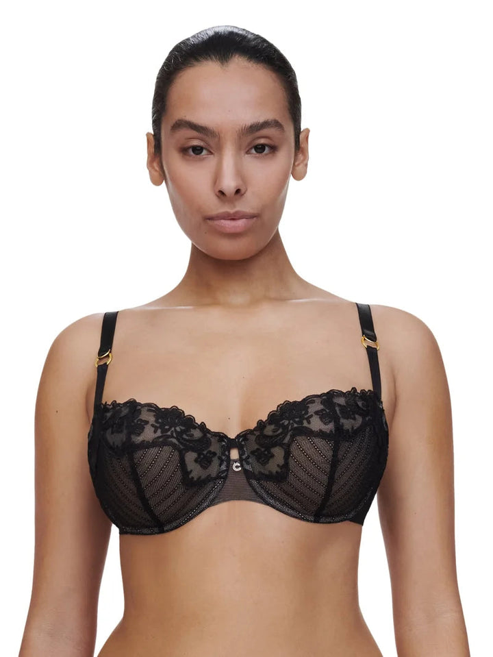 Chantelle - Cabaret Sauvage Half-Cup Balcony Bra Black
