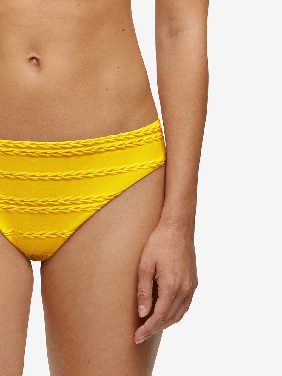 Costumi da bagno Chantelle - Bikini texture Slip bikini giallo limone Costumi da bagno Chantelle