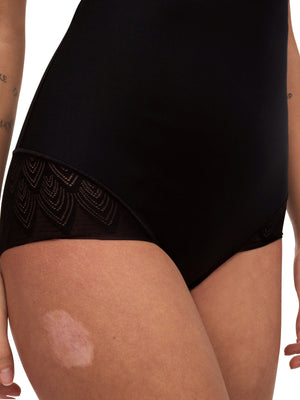 Chantelle Sexy Shape Very High Waisted Brief - Black Full Brief Chantelle 