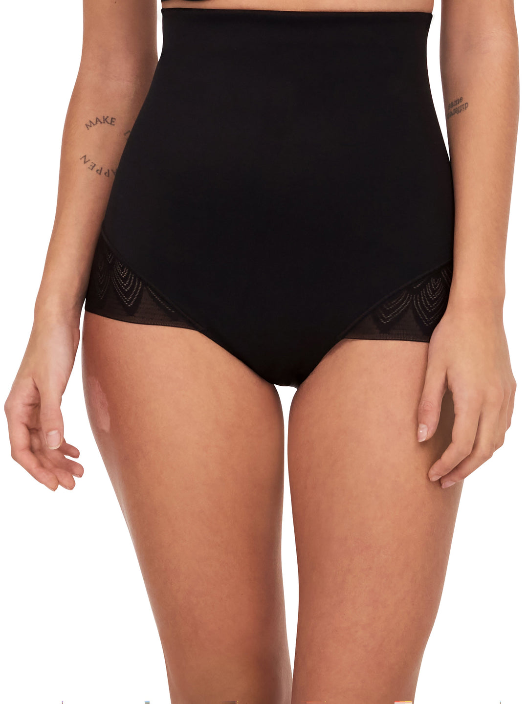 Chantelle Sexy Shape Very High Waisted Brief - Black Full Brief Chantelle 