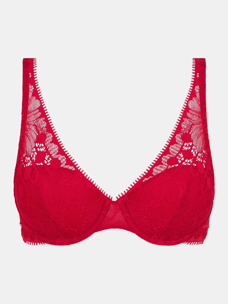 Chantelle - Day To Night Plunge Spacer Bra Poppy Red | Ouh La La