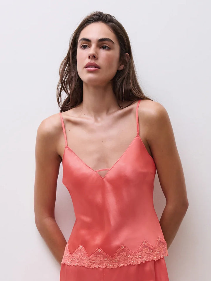 Chantelle - Cabaret Sauvage Camisole Coral / Sunflower Yellow
