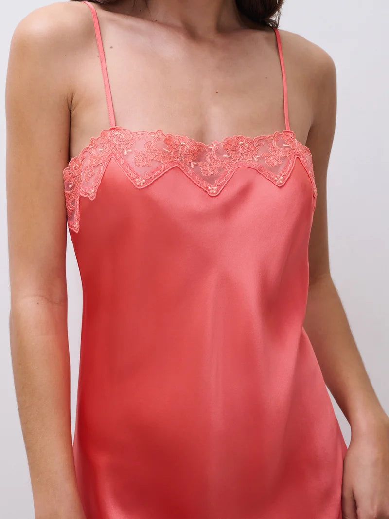 Chantelle - Cabaret Sauvage Nightdress Coral / Sunflower Yellow