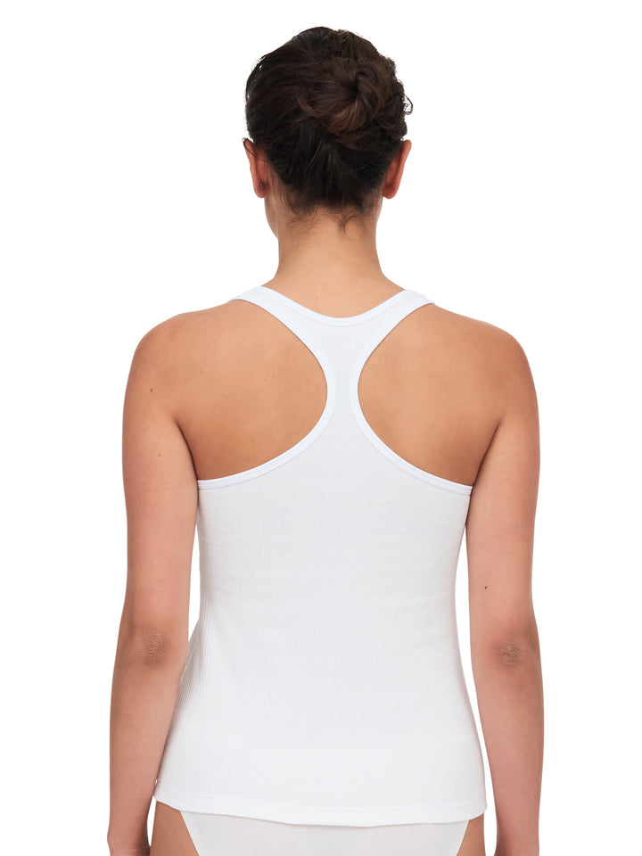 Chantelle Cotton Comfort Top - White Top Chantelle 