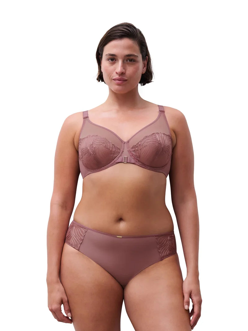 Chantelle - Legend Very Covering Underwired Bra Rose Des Bois