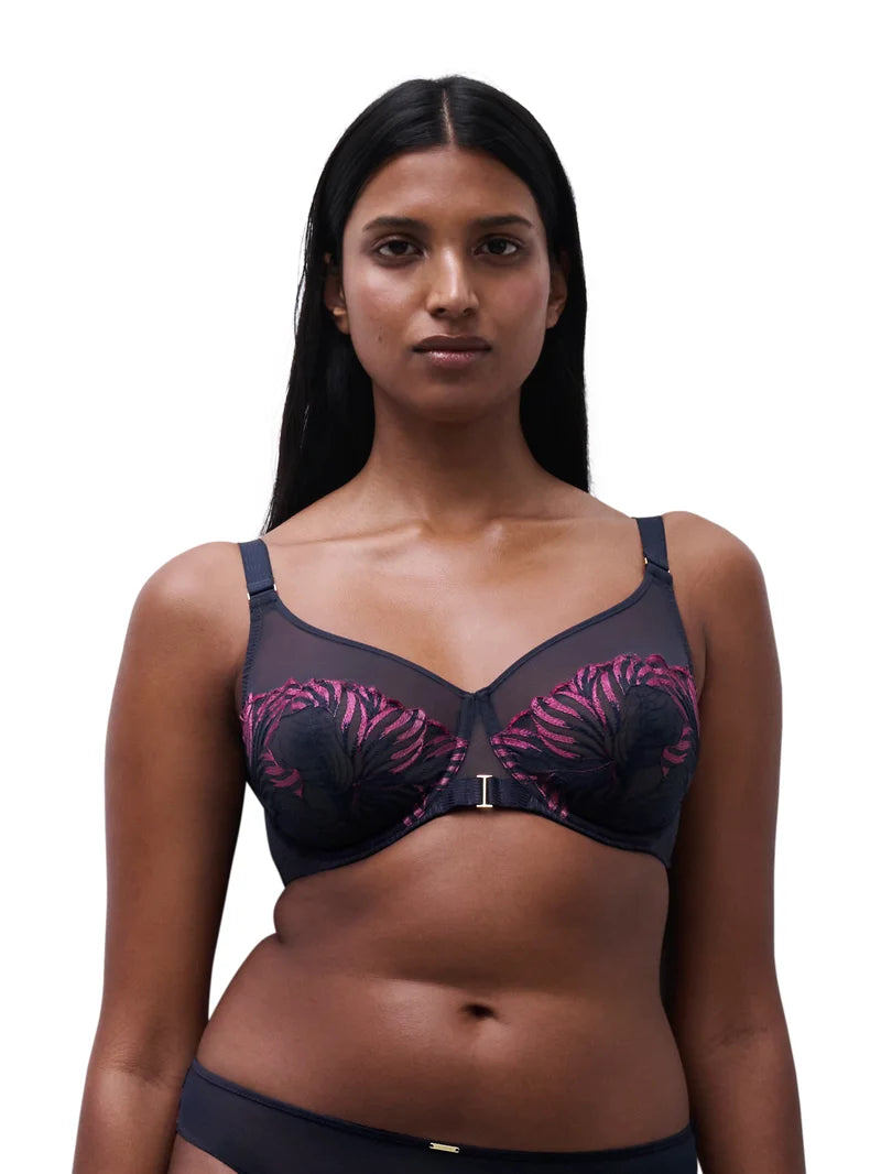 Chantelle - Legend Very Covering Underwired Bra Ocean Aurora