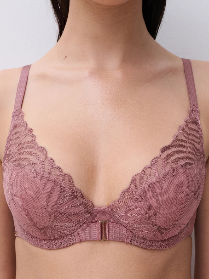 Chantelle - Legend Plunge T-Shirt Bra Rose Des Bois