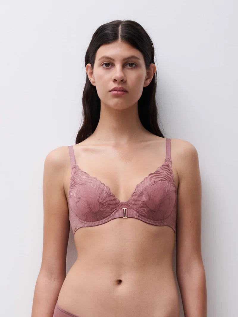Chantelle - Legend Plunge T-Shirt Bra Rose Des Bois