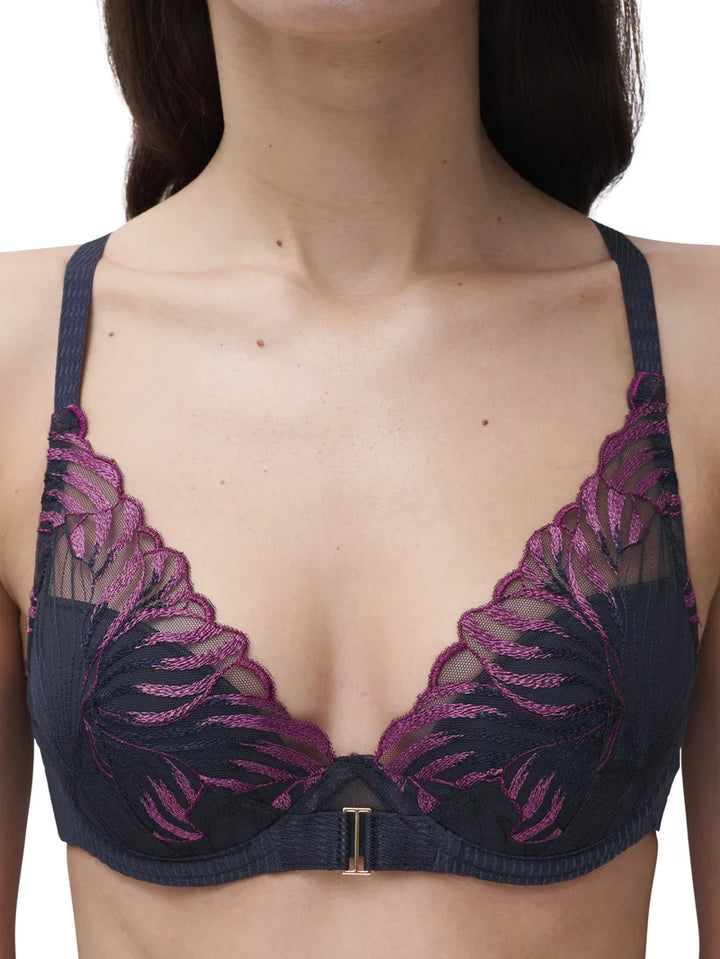 Chantelle - Legend Plunge T-Shirt Bra Ocean Aurora