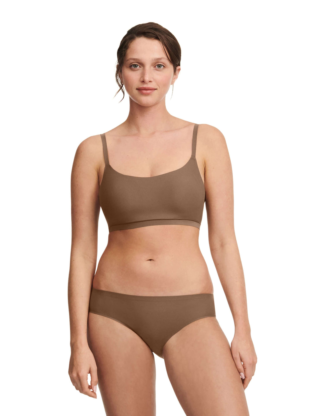 Chantelle Softstretch Padded Bralette - Cocoa Soft Bra Chantelle 