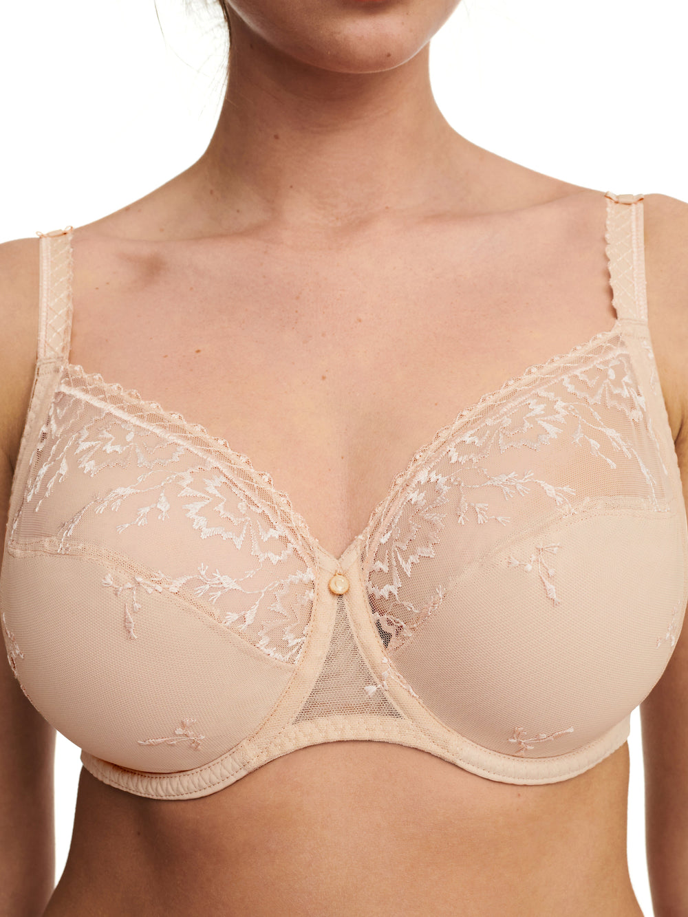 Chantelle - Soutien-gorge à armatures très couvrant Every Curve Soutien-gorge emboîtant beige doré Chantelle