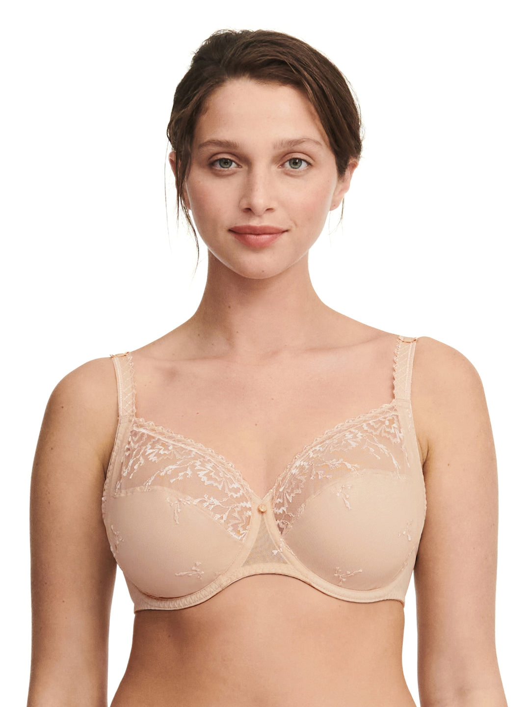 Chantelle - Soutien-gorge à armatures très couvrant Every Curve Soutien-gorge emboîtant beige doré Chantelle