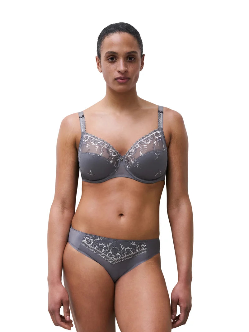 Chantelle - Every Curve Very Covering Underwired Bra Frozen Grey