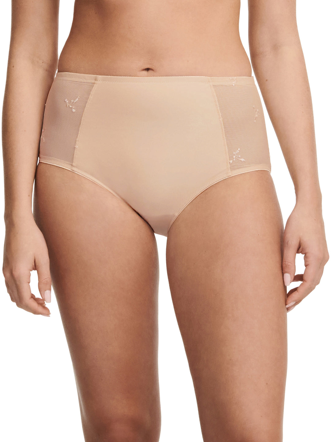 Chantelle - Slip completo con supporto a vita alta Every Curve Slip completo beige dorato Chantelle