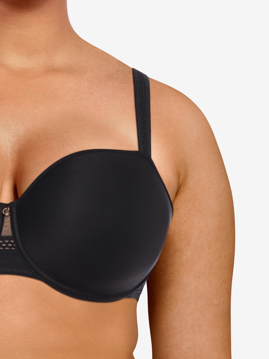 Chantelle Chic Essential Half-Cup Memory Bra - Black Half-Cup Bra Chantelle