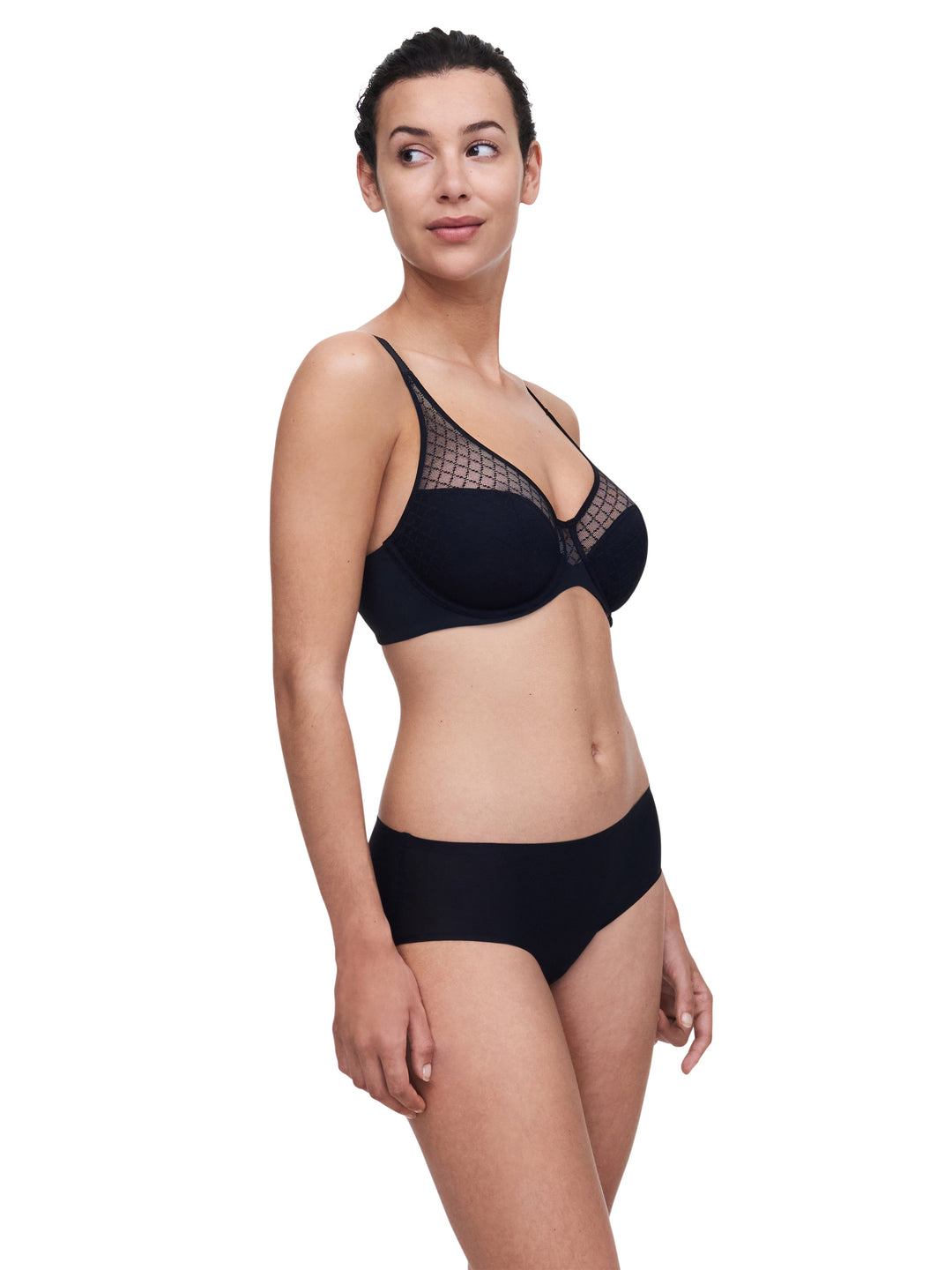 Soutien-Gorge Moulé Couvrant Norah Chic Chantelle - Soutien-Gorge Rembourré Noir Chantelle