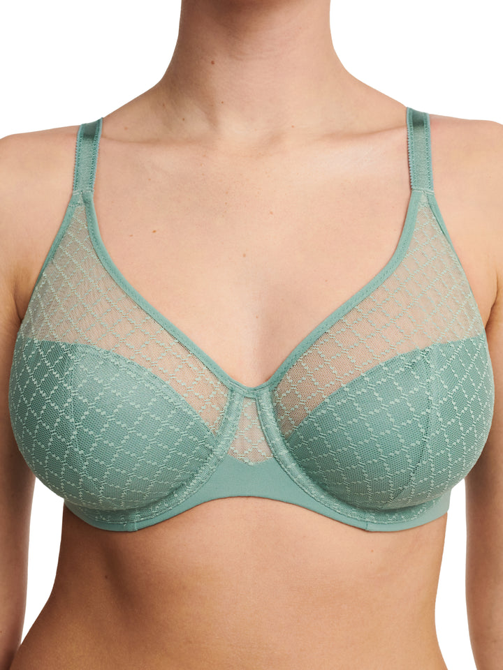 Chantelle Easyfeel - Norah Chic Covering Molded Bra Trellis Green