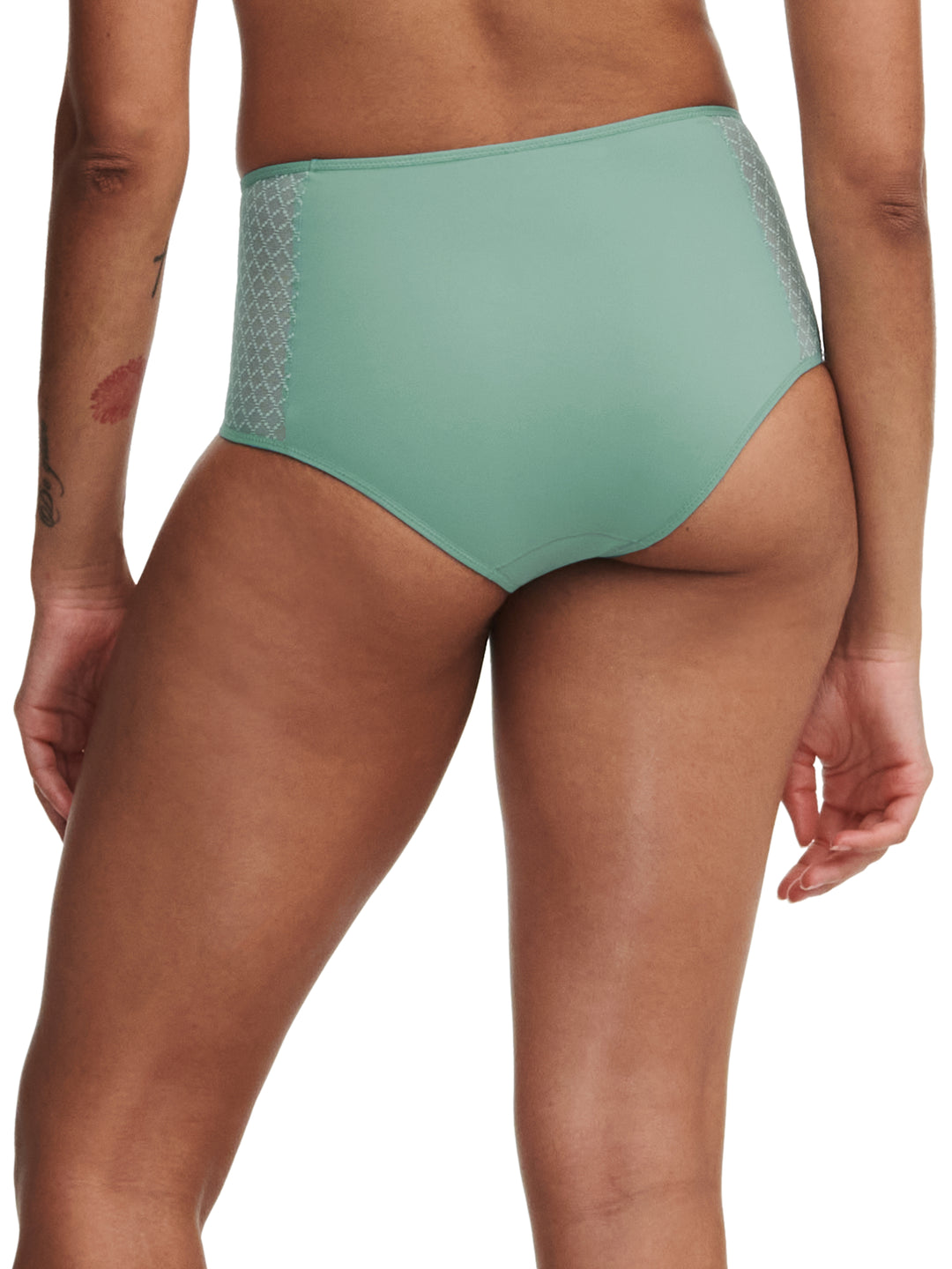 Chantelle Easyfeel - Norah Chic Braguita completa de talle alto Trellis Green