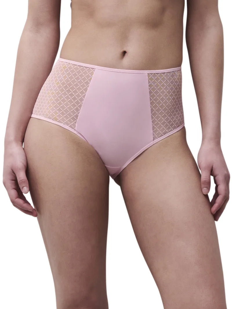 Chantelle - Norah Chic High-Waisted Full Brief Candy Pink