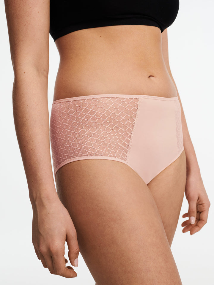 Chantelle EasyFeel - Norah Chic High-Waisted Full Brief Dusky Pink Full Brief Chantelle EasyFeel 