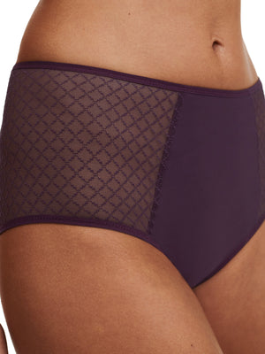 Chantelle Easyfeel - Norah Chic High-Waisted Full Brief Aubergine