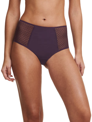Chantelle Easyfeel - Norah Chic High-Waisted Full Brief Aubergine