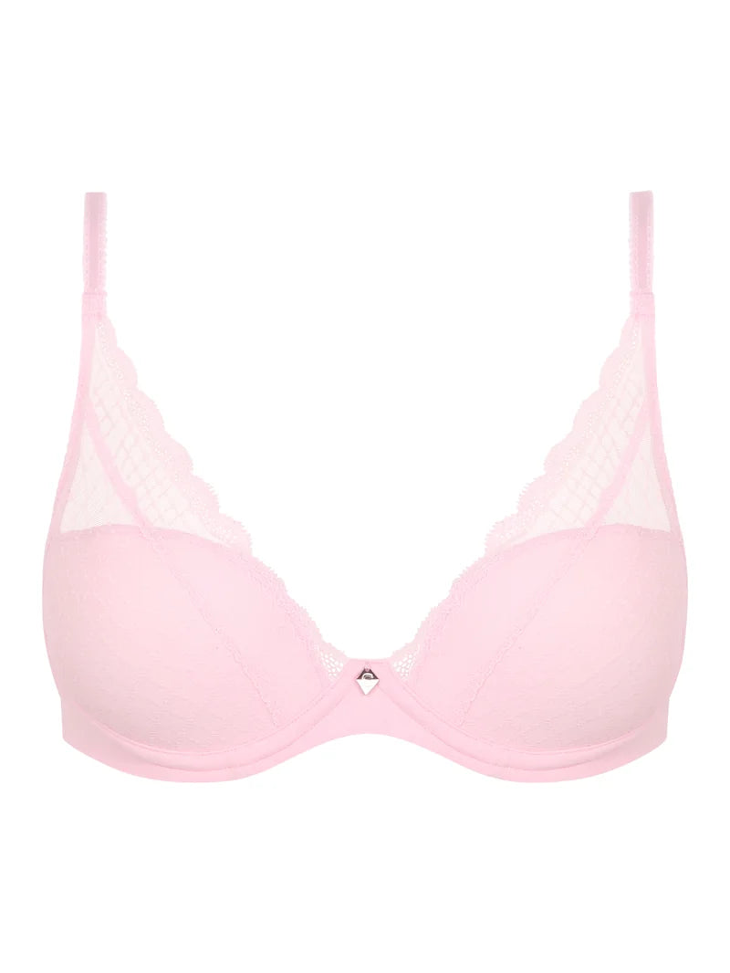 Chantelle - Norah Chic Plunge T-Shirt Bra Candy Pink