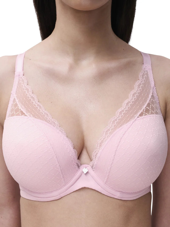 Chantelle - Norah Chic Plunge T-Shirt Bra Candy Pink