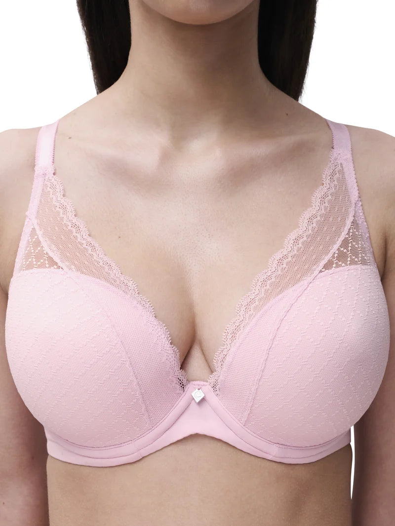 Chantelle - Norah Chic Plunge T-Shirt Bra Candy Pink