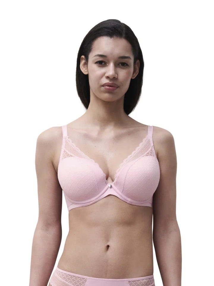 Chantelle - Norah Chic Plunge T-Shirt Bra Candy Pink